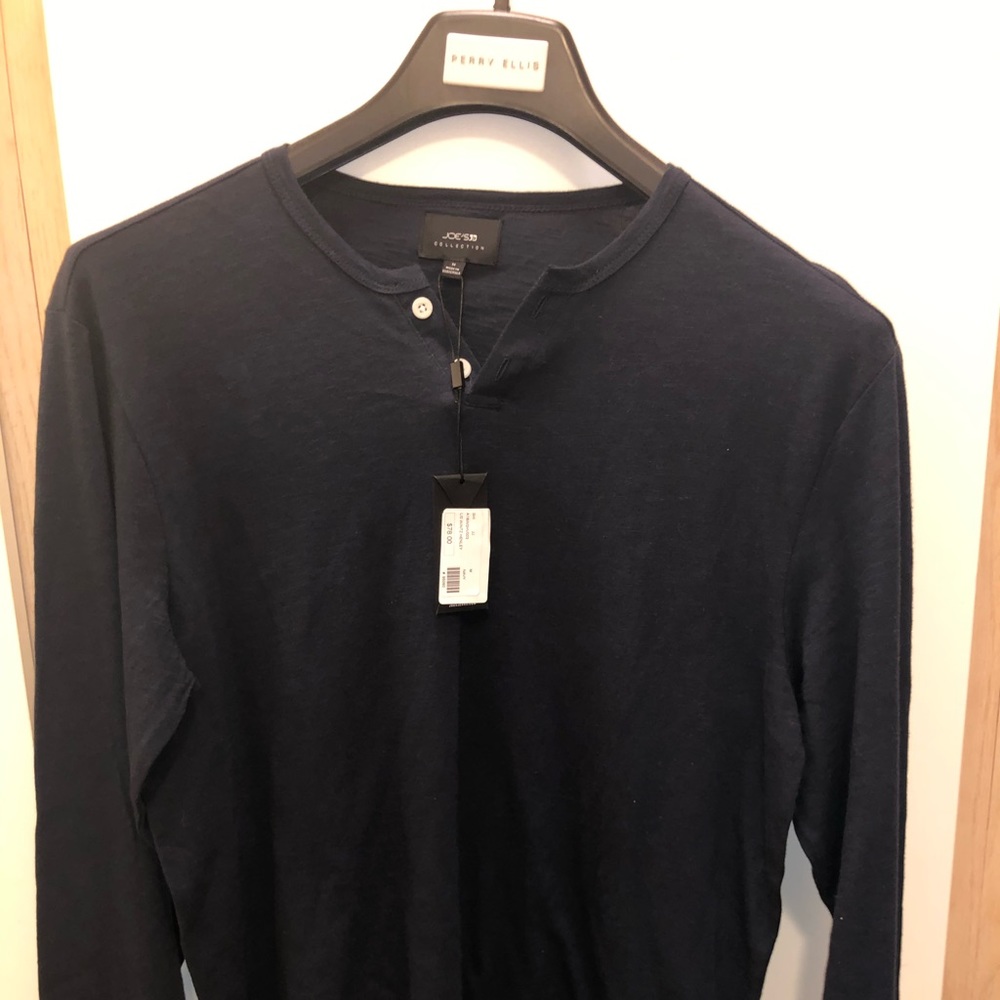 Long sleeve Henley (never worn-WITH TAGS)